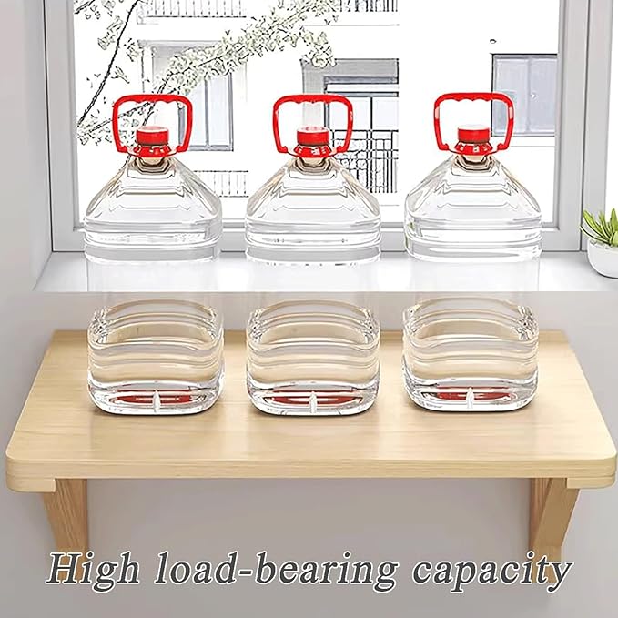 Wall-Mounted Folding Drop-Leaf Table Wood Floating Shelf Computer Desk Workbench Space - Saving for Small Spaces Home Office Dining Laundry Room Kitchen Bar(120x60cm/47x24in)