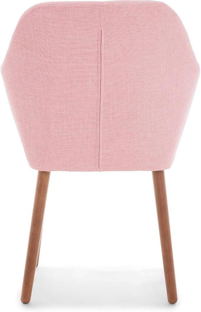 Elle Decor Roux Fabric Accent Chair Blush Pink (CHRROUBLSL02)