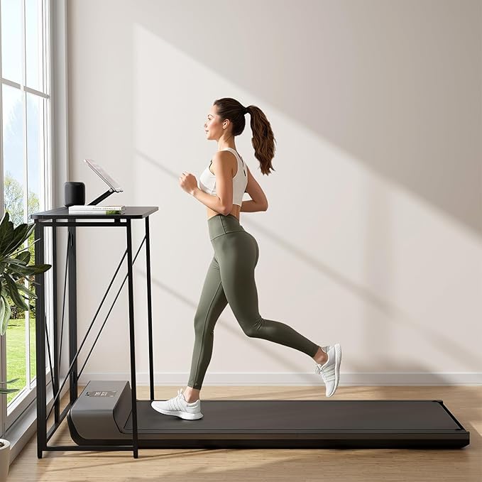 Folding Standing Desk 39 Foldable Standing Desk Collapsible Sit Stand Desk for Walking Pad Treadmill Home Office Living Room and Bedroom 19.68 D x 39.37 W x 43.3 H Black