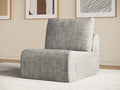 EASE MOOSE Milddle Module Seat for Sectional Modular Boneless Cloud Couch Armless Chair for Boneless Modular Cloud Sofa Light Grey