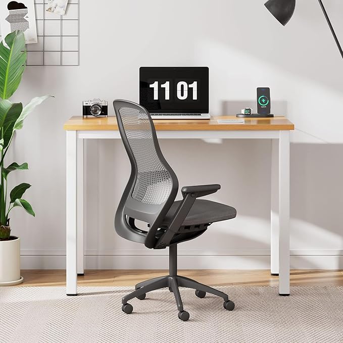 sogesfurniture Computer Office Desk Computer Table with BIFMA Certification Sturdy Office Desk Writing DeskTeak&ampBlackBHUS-AC3BW-8040