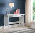 Kings Brand Furniture Home &amp Office Parsons Wood Desk with Drawer White