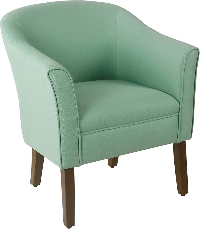 HomePop Modern Barrel Accent Chair Aqua