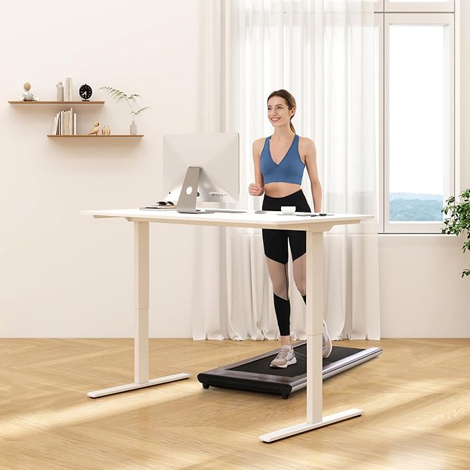 FLEXISPOT E3 Dual Motor 2 Stages Standing Desk Height Adjustable Electric Stand Up Desk Frame Only (White)