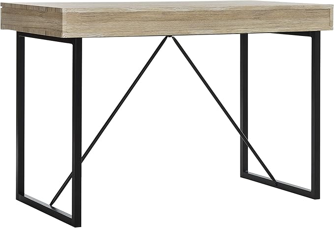 Safavieh Home Office Hilton Modern Rustic Brown and Black 3-drawer Desk