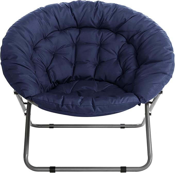 Urban Lifestyle Oversized Polycanvas Saucer Chair Navy