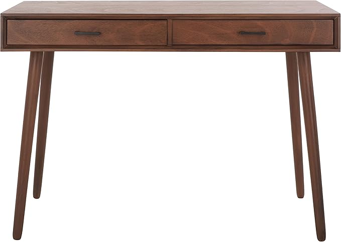 SAFAVIEH Home Collection O'Dwyer Brown 2-Drawer Computer Table Office Desk