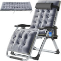 ABORON Lounge Chair for Living Room Adjustable Folding Recliner Chair with Cushion Perfect for Living Room/Bedroom/Office