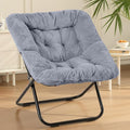 Sweetcrispy Comfy Chair for Adults Foldable Living Room Chair Soft Faux Fur Lounge for Bedroom Dorm Rooms Comfortable Reading Chair for Teens X-Large