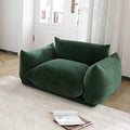 JACH Mid-Century Comfy Sofa Couch with Thick Cushion Chenille Single Accent Chair Deep Seat Couches 50 Plush Sofas Furniture for Small Spaces Living Room Bedroom Green