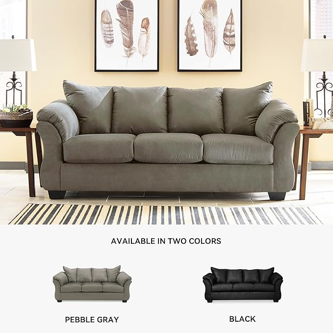 Signature Design by Ashley Darcy Casual Plush Sofa Grayish Brown