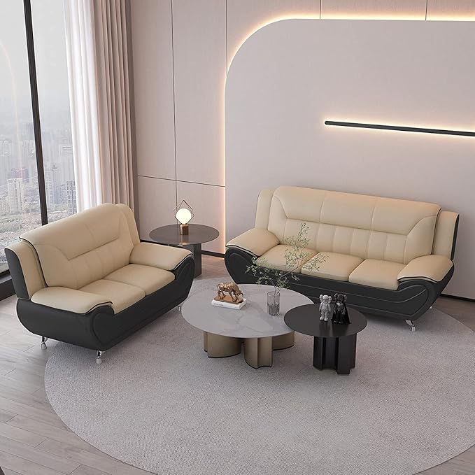 Michael Loveseat Camel/Black