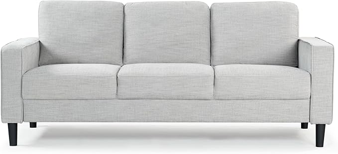 SAFAVIEH Couture Furniture Collection Felicianya Modern Light Grey 3-Seater Sofa
