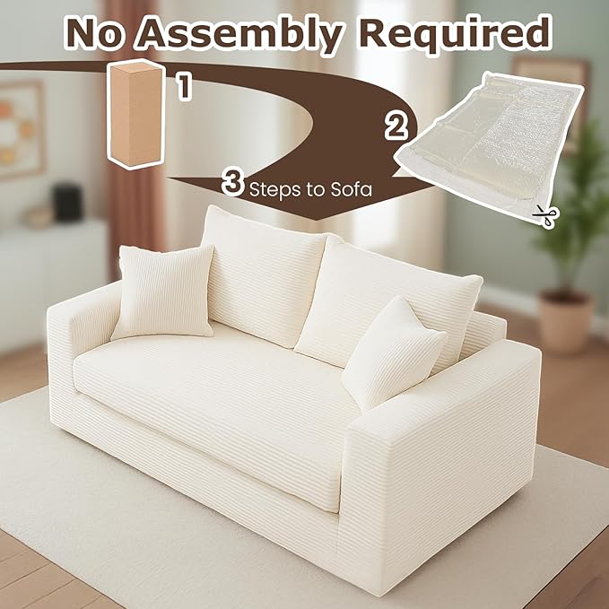 Convertible Sofa Bed 78 Oversized Boneless Loveseat Couch 2 in 1 Foldable Futn Bed Couch in A Box Folding Sleeper Sofa Chair for Living Room No Assembly Required Grey