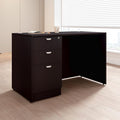 Boss Office Products 48 x 24 Desk with File Pedestal Mocha