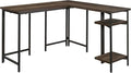 Sauder North Avenue L-Shaped Desk Smoked Oak Finish