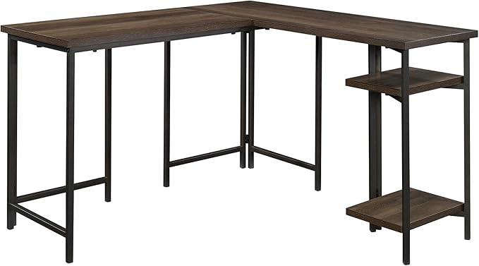 Sauder North Avenue L-Shaped Desk Smoked Oak Finish
