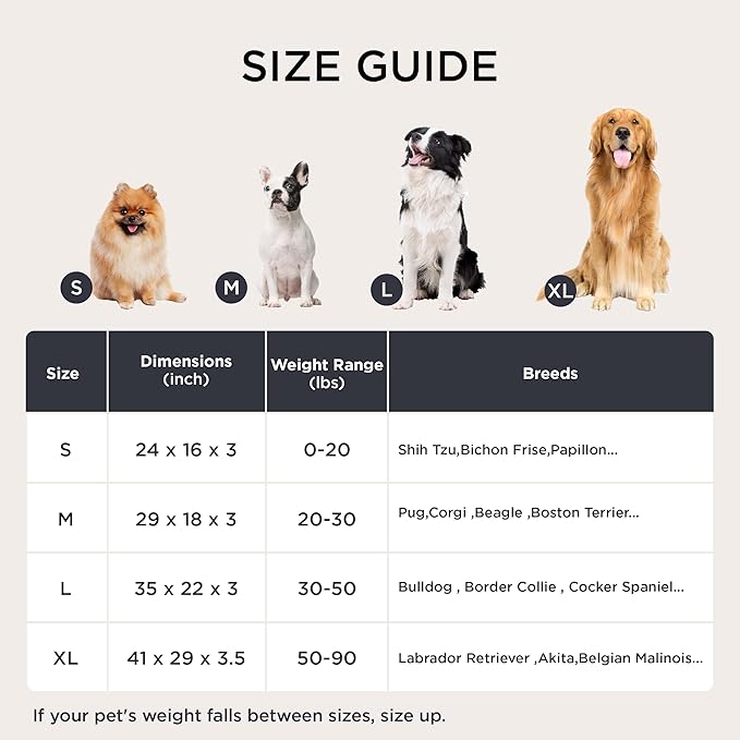 Bedsure Memory Foam Dog Bed for Small Dogs - Orthopedic Pet Beds for Crate with Removable Washable Cover and Nonskid Bottom - Plush Flannel Fleece Top Pet Mat Grey