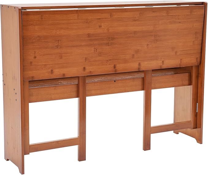 40.5 Inch Folding Desk - Laptop Desk Small Foldable Table with Storage Shelf Computer Desk with Space Saving for Bedroom Home Office Easy Assembly