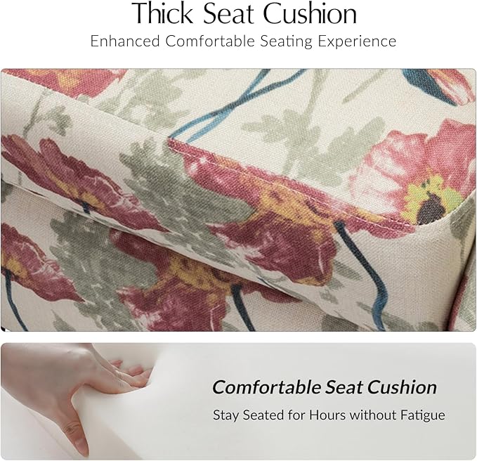 Mid Century Modern Wingback Recliner Chair Upholstered Push Back Recliner Sofa Lounge Armchair for Living Room Home Theater Accent Chairs Recliners Couches