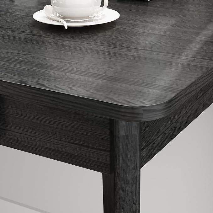 FUFU&ampGAGA 47” Office Desk Rectangular Computer Desk with 2 Drawers Writing Table for Reading Crafting Home Office Study Room Black 47.2”W x 21.7”D x 29.5”H