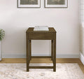 Lexicon Abbey Square Home Office Corner Unit Table 22 x 22 Brown Gray
