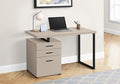 Penau Modern 48Inch Computer Desk Reversible Setup Storage Drawers Contemporary Design for Home Office Easy to Assemble