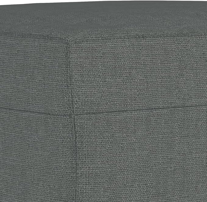 Sofa Chair with Footstool Dark Grey - Living Room Sleeper Sofa Bed - Modern Couch for Room Apartment Office - Convertible Furniture
