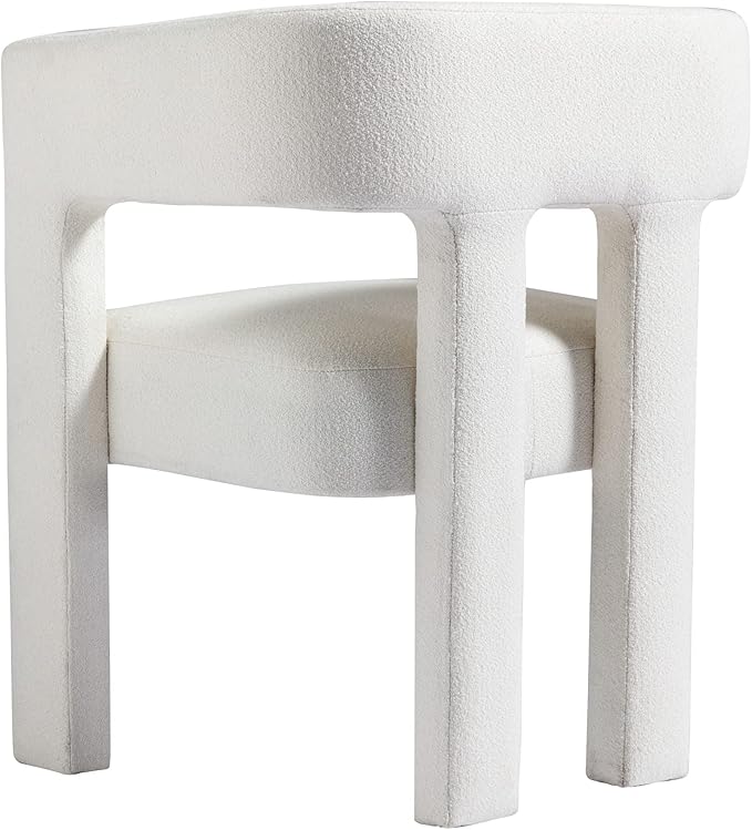 Modern Living Room Chair Accent Arm Chair Dining Chair Kitchen Dining Living Room Chairs Contemporary Designed Fabric Upholstered Chair Kitchen Side ChairComfy Vanity Desk Chair for Bedroom-Beige