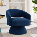 Ball &amp Cast Swivel Barrel ChairUpholstered Velvet Round Accent Chairs360 Degree Comfy Swivel Chair with Open BackrestSingle Sofa SeatingBedroom Side Reading Seatfor Living RoomHomeOfficeNa