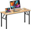 sogesfurniture Computer Desk Office Desk 59.8Inch Folding Table Laptop Desk Computer Table Workstation with BIFMA Certification No Assembly RequiredBlack BHUS-AC5-15260BB