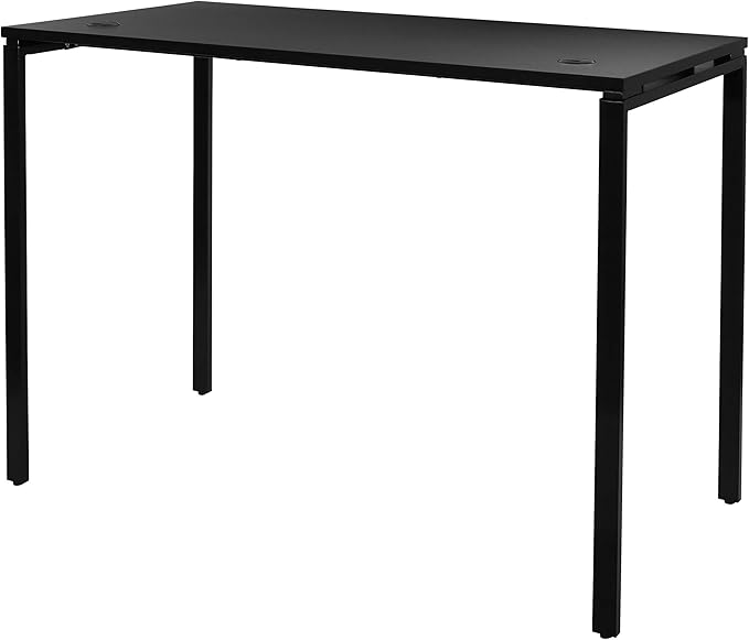 OSP Home Furnishings Prado Home Office Writing Desk 60 Inches Wide x 42 Inches High Black