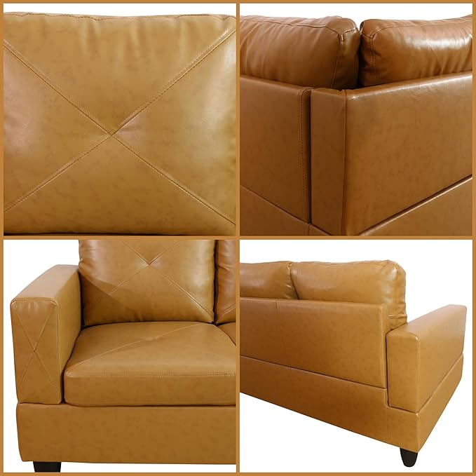 L Shaped Couch Modular Sectional Sofa with Chaise Modern Modular Sofas Furniture Sofa Couches for Living Room/Apartment/Office/Bedroom Ginger
