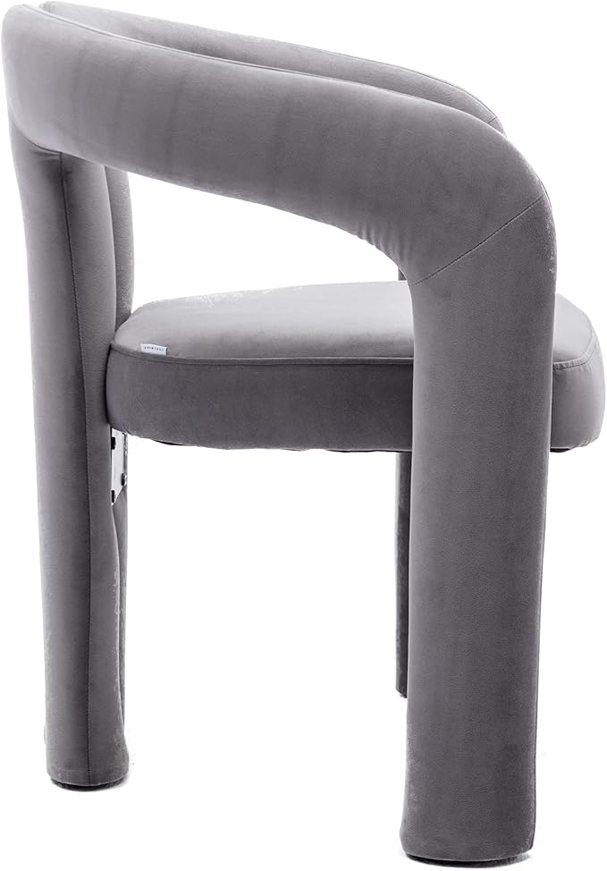 COOLMORE Contemporary Designed Fabric Upholstered Accent/Dining Chair/Barrel Side Chairs Kitchen Armchair for Living Room Set of 2