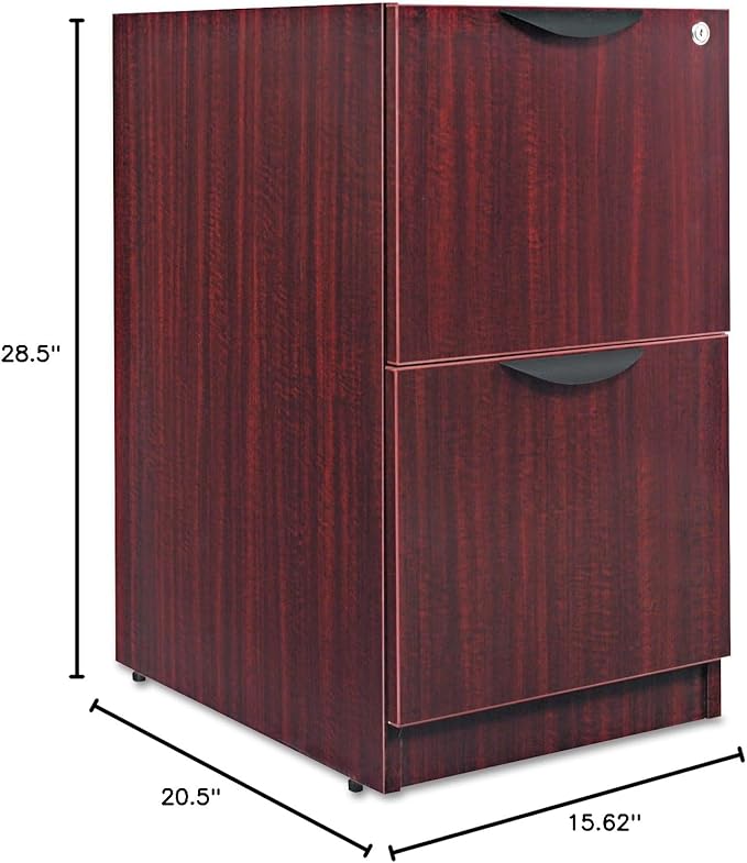 Alera VA542822MY Alera Valencia F/F Drawer Full Pedestal 15 5/8w x 20 1/2d x 28 1/2h Mahogany