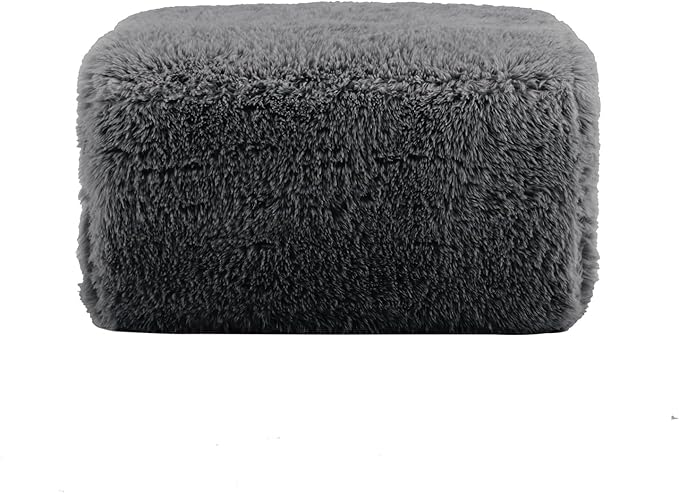 Modern Boneless Ottoman for Modular Sectional Sofa Set Deep Seat Compressed Plush Fabric Fabric Cloud Couches for Living Room Apartment No Assembly Required Grey