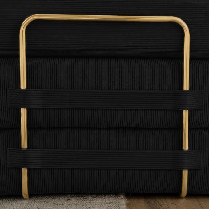 4-in-1 Folding Convertible Floor Sofa Bed 78 Oversized Compression Sofa No Assembly Required King Futon Lazy Couch Corduroy Loveseat Sleeper with Pull Out Bed Modular Futon Couch