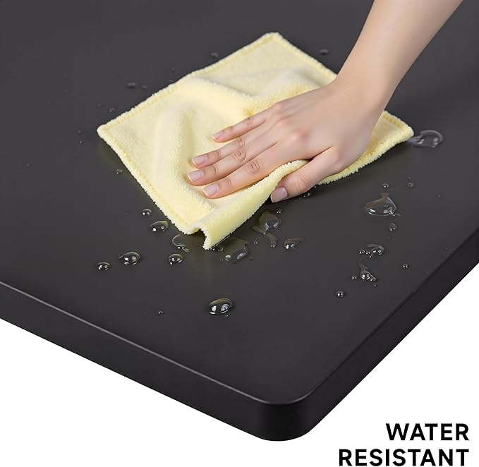 BIZUM Whole-Piece Particle Board Table Top Wood Countertop for Standing Desk DIY 63x28x1 Inch Black Desk Top