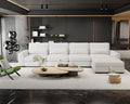 Sectional Couches for Living Room - Large Modular 5 Seat Sectional Couch-Velvet Linen with Storage Deep Seat Sofa-Convertible Sofa for Large Living Rooms-with ChaiseWashable Covers-Beige