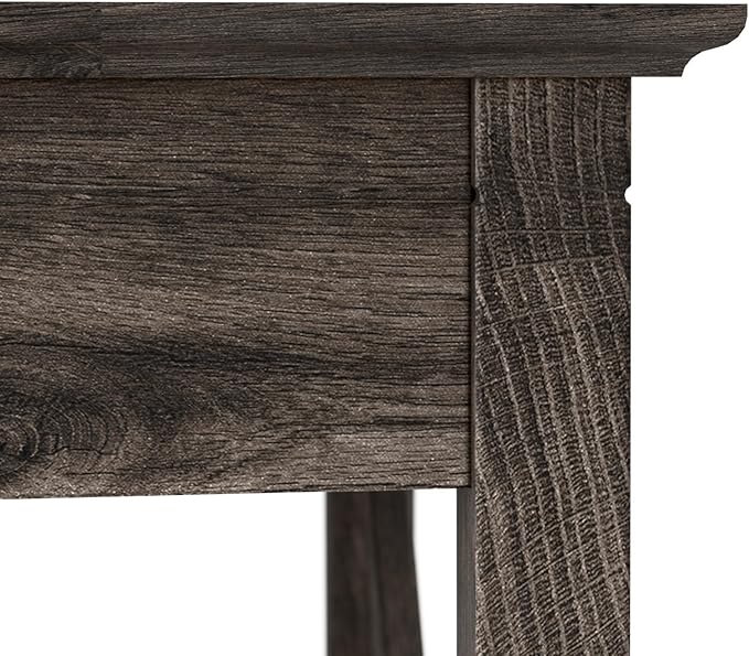 Bush Home Key West 48W Writing Desk in Dark Gray Hickory