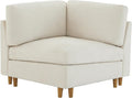 CHITA Modern Down Filled Upholstered Middle Corner Sectional for Modular Couch Linen