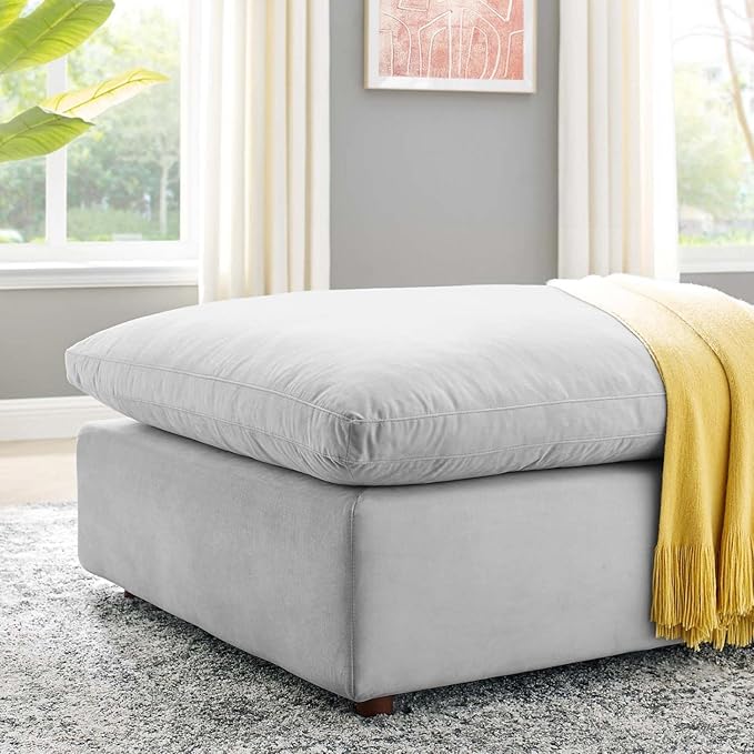 Modway Modular Sofa Commix Down Filled Overstuffed Performance Velvet