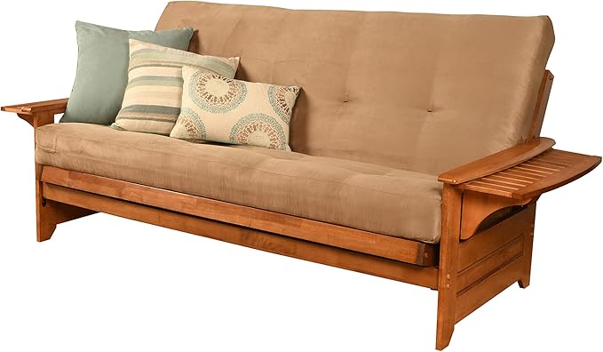 Kodiak Furniture Phoenix Futon in Barbados Finish Full Suede Peat