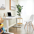 Whole Piece Electric Standing Desk 48 x 24 Inches Height Adjustable Desk Sit Stand Desk Home Office Desks - White