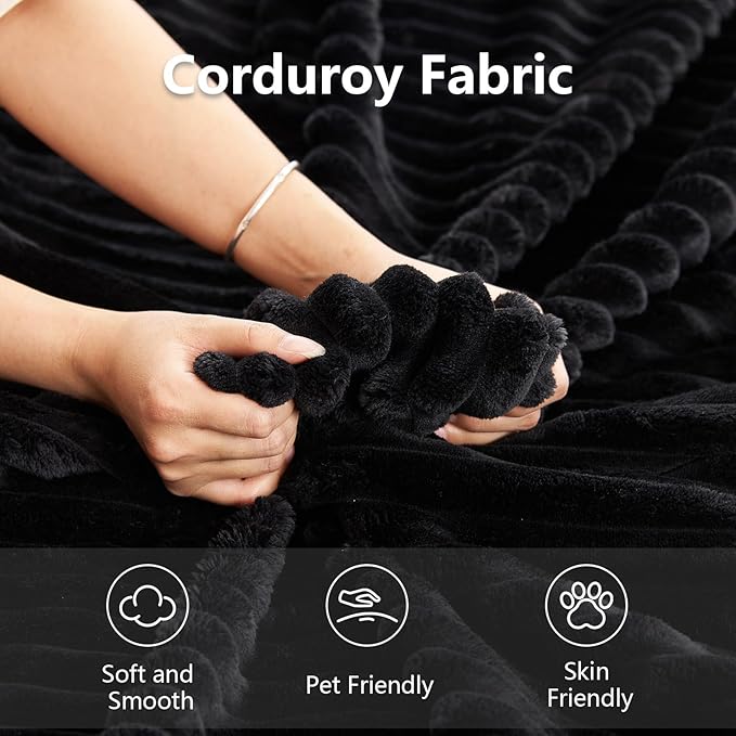 140 Sectional Cloud Couch for Living Room Modular Floor Sofa with Corduroy No Assembly Required Big Comfy Couches Set with Fluffy Memory Foam Stupendous U Shaped Sofas Black