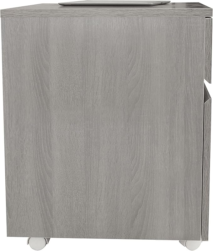 Techni Mobili Rolling Lock and Storage 2 Drawer Vertical Filing Cabinet 15.75 L x 17.75 W x 23 HGrey