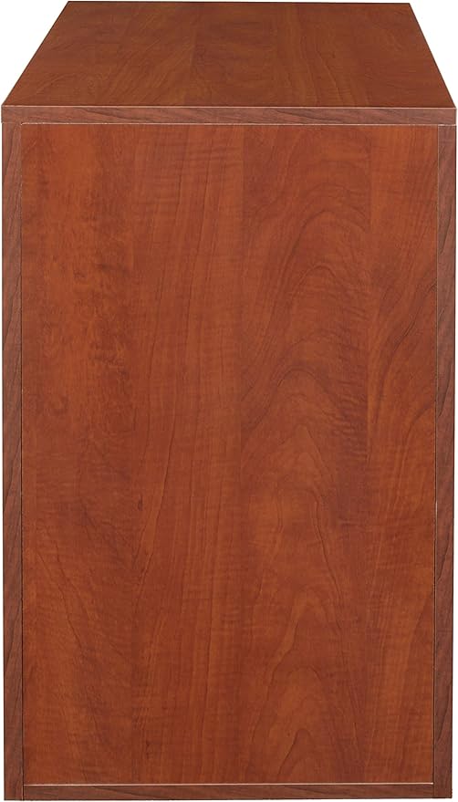 Niche Mod Freestanding Pedestal Two Drawer Filing Cabinet- Cherry