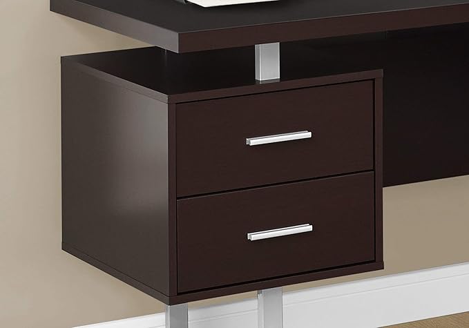 Monarch Specialties Computer 70L Desk Left or Right Facing - Capuccino