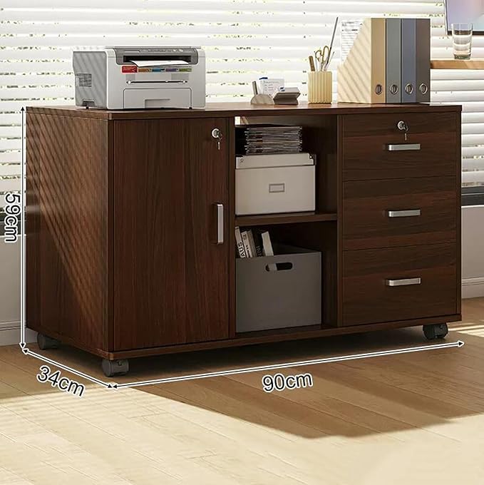 File Cabinet Drawer Cabinet Office Locking Data Cabinet Under Desk Storage Cabinet Side Cabinet (Color : C)