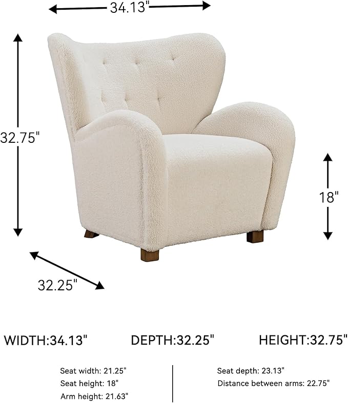Signature Design by Ashley Larbell Contemporary Accent Chair with Wingback and Arm Rest Beige